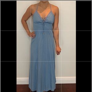Iight blue maxi dress